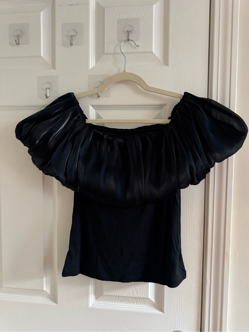 NWT ANTHROPOLOGIE Off-Shoulder Bubble Blouse M - Picture 6 of 10